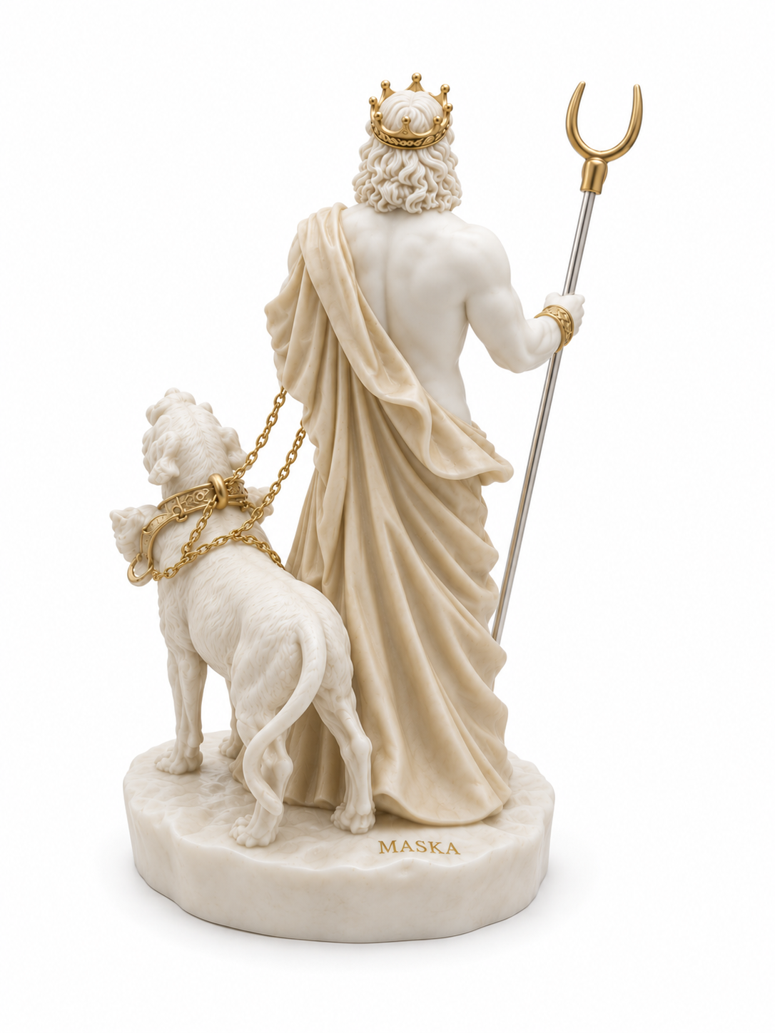 Hades statue with Cerberus — image 6
