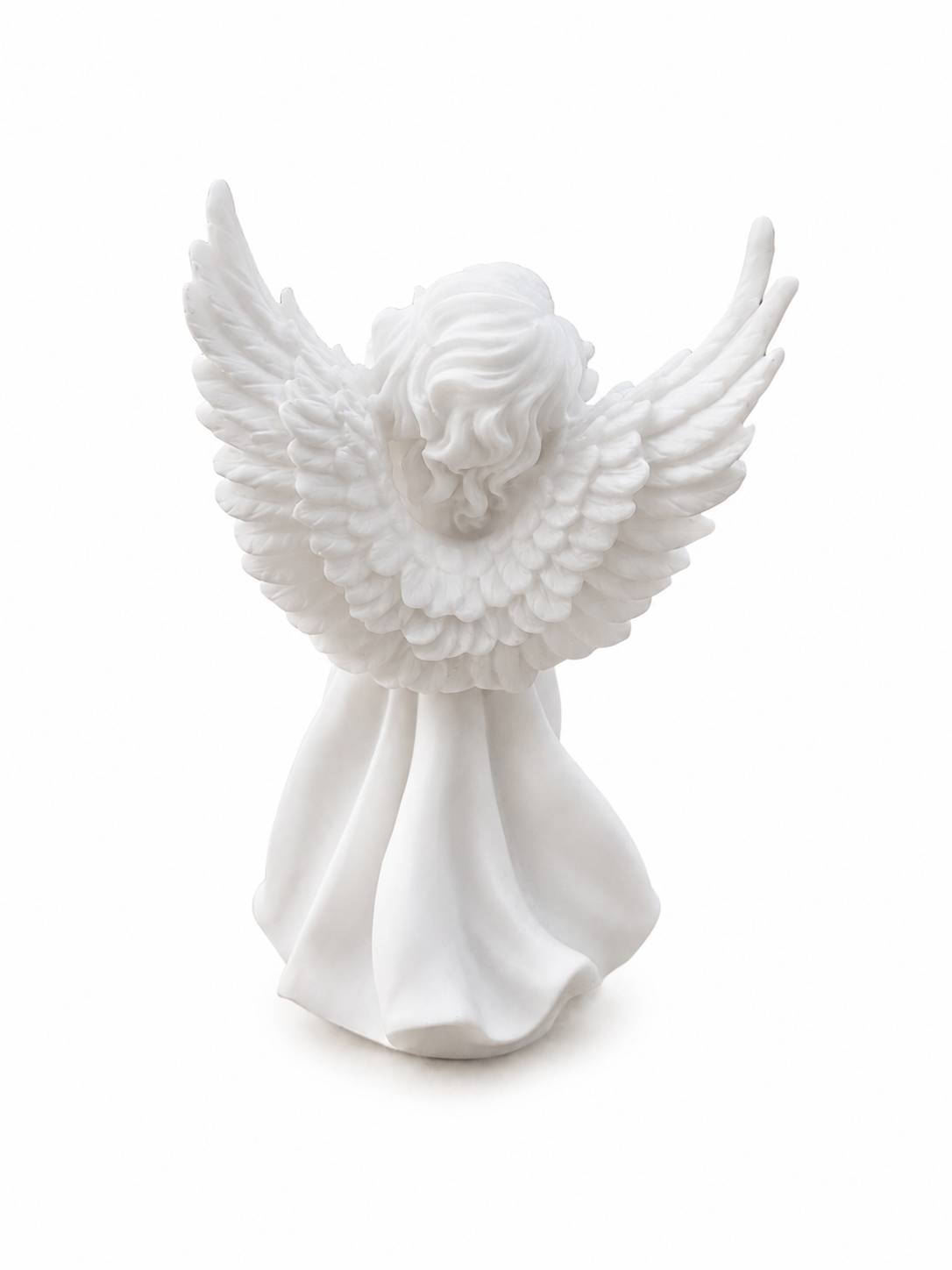 Angel holding a pigeon statue — image 3