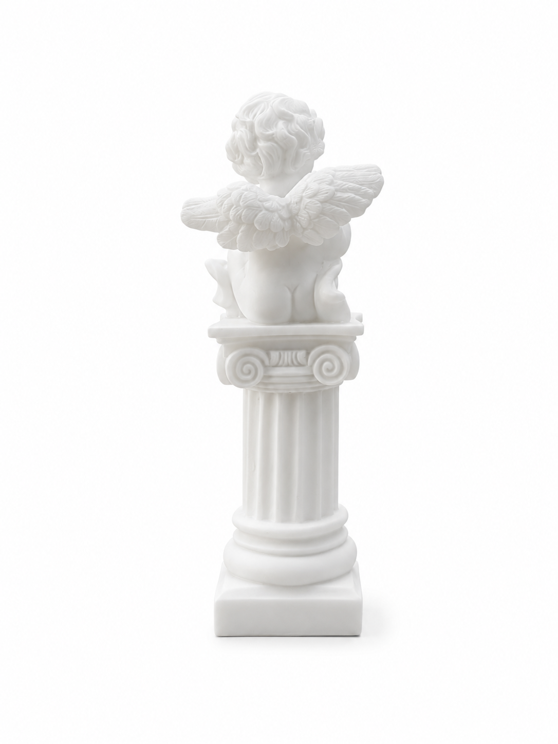 Angel sitting on a column statue — image 3