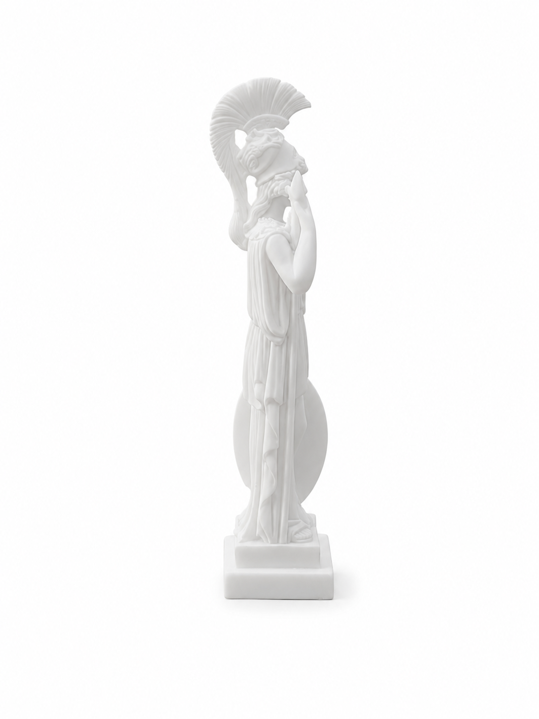 Athena statue with her spear and shield standing — image 2