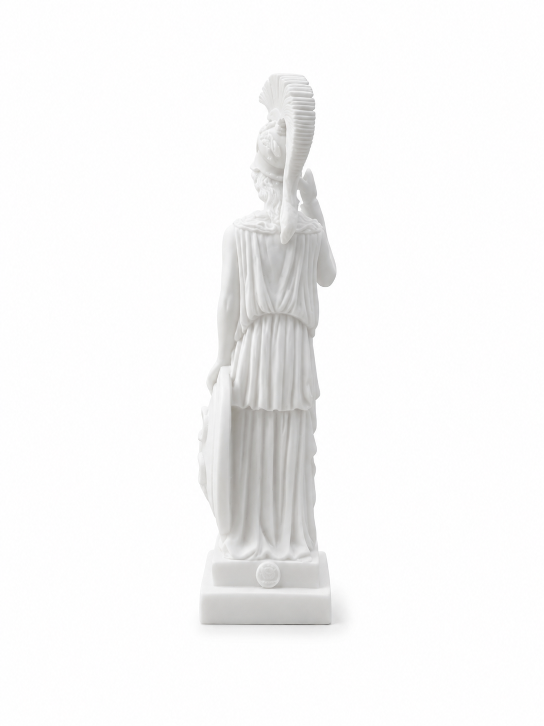 Athena statue with her spear and shield standing — image 4