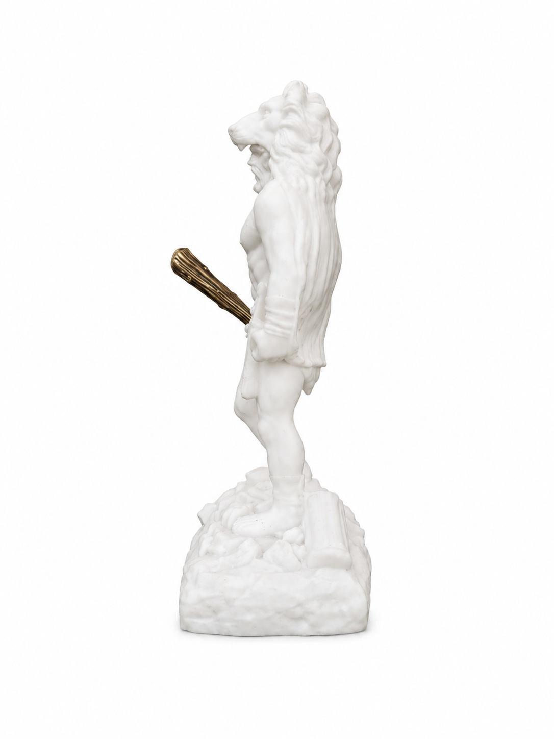 Hercules in a lion hat holds a bat — image 2
