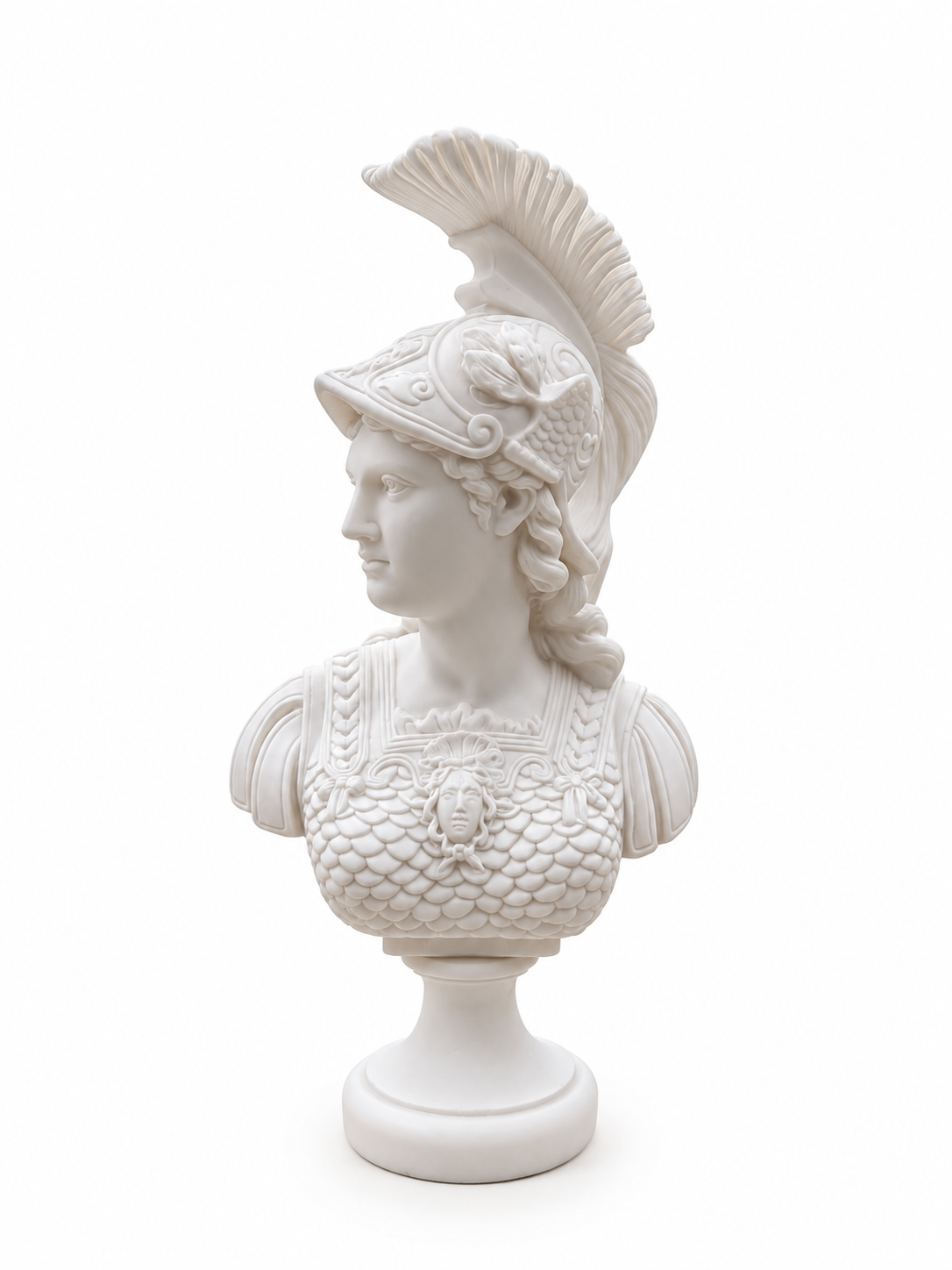 Athena profile view Bust statue