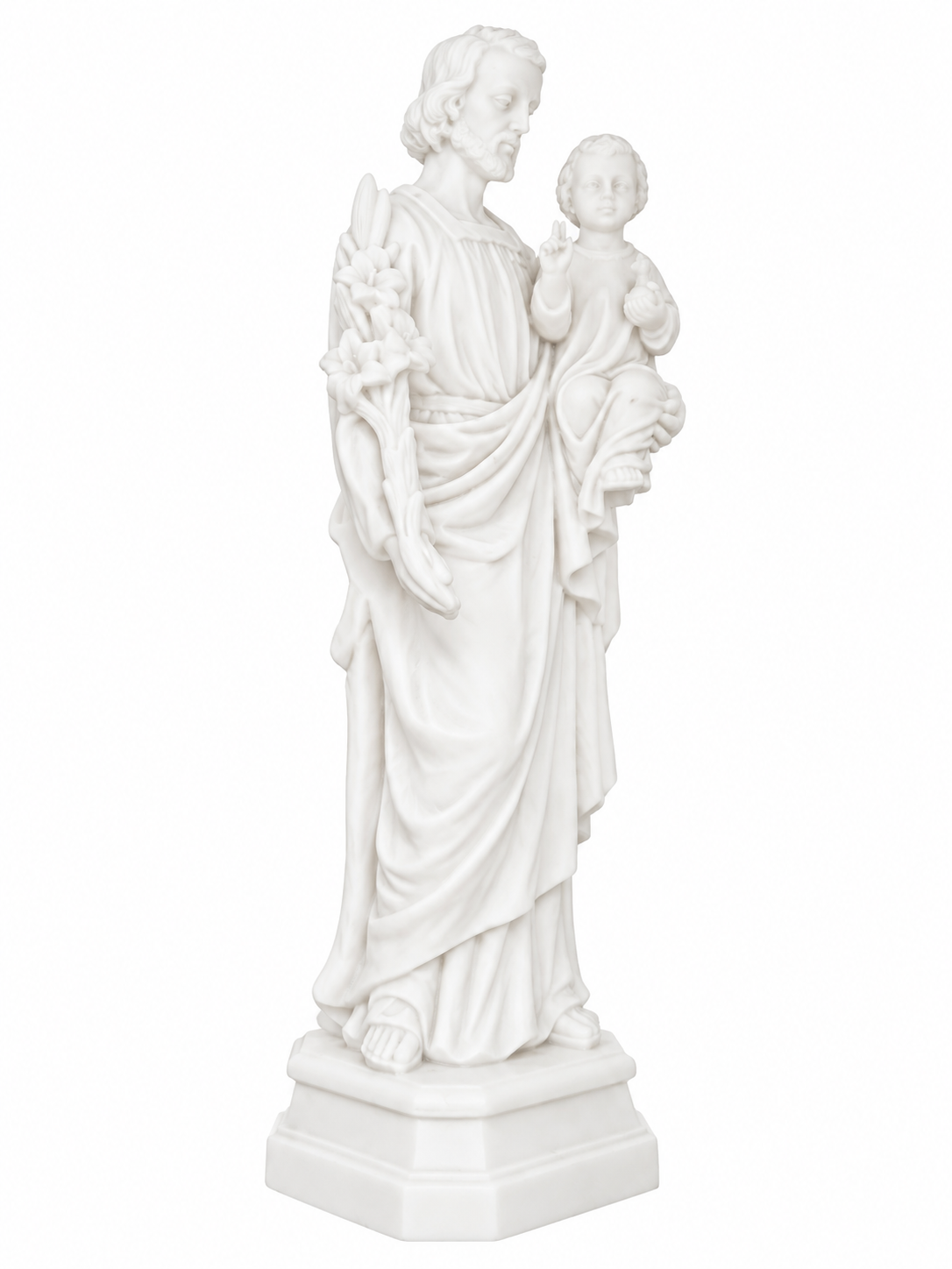 Saint Joseph holding baby Jesus in his hand — image 2