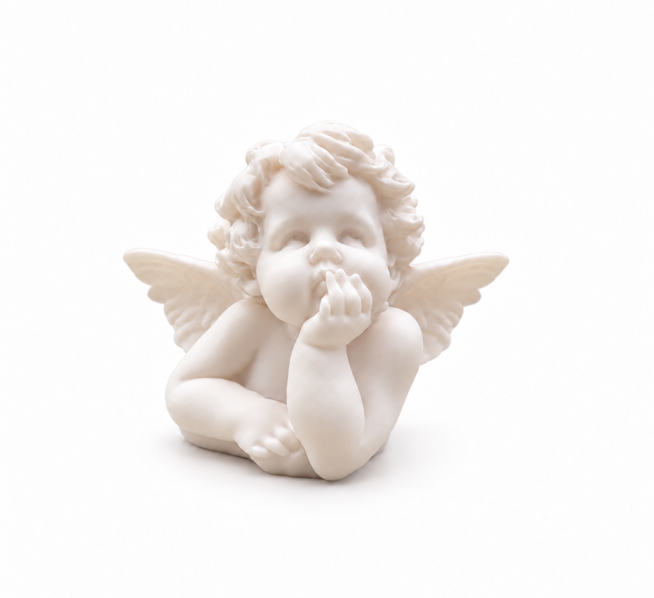 Little Angel thinking statue