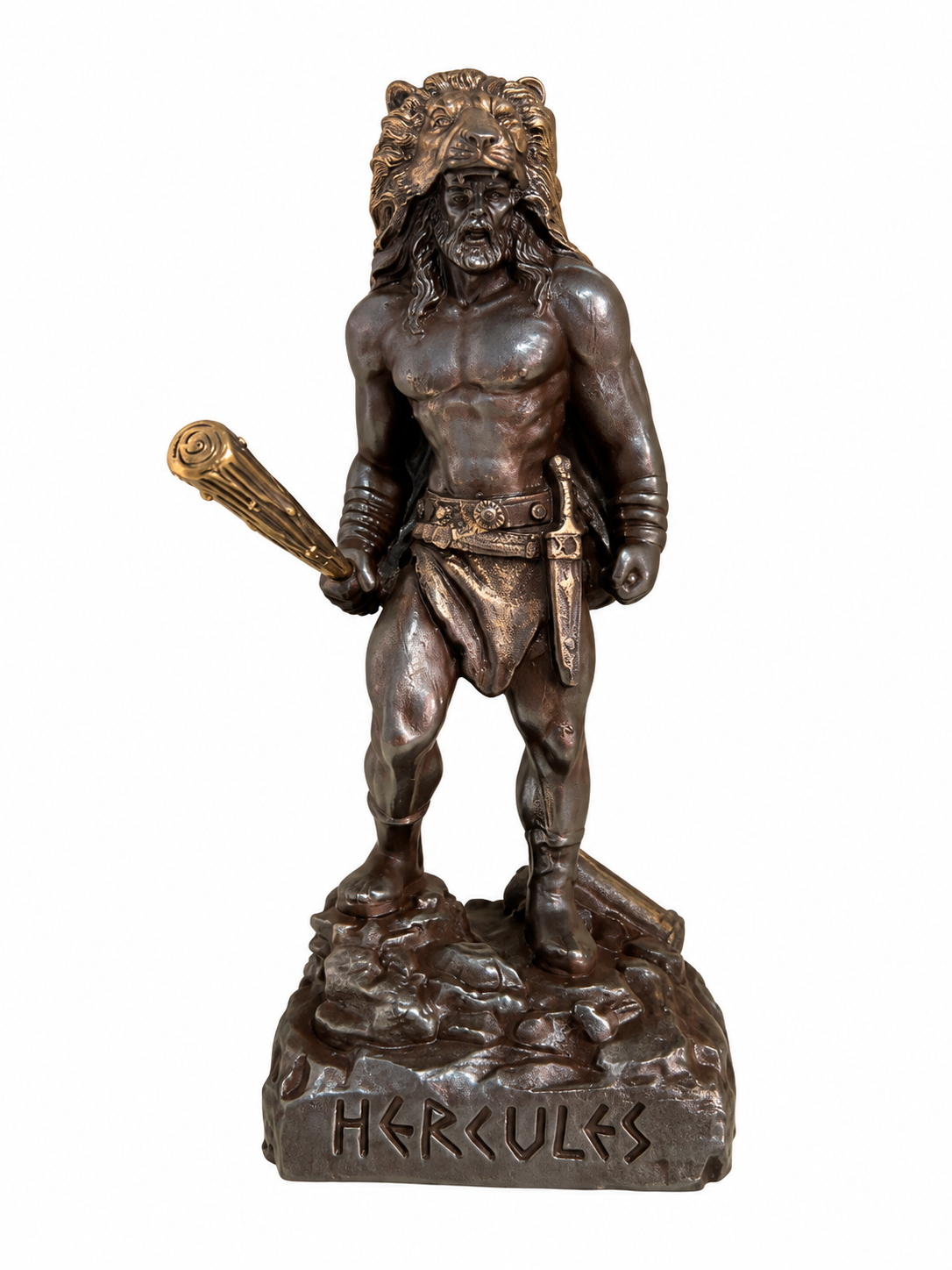 Hercules in a lion hat holds a bat — image 4