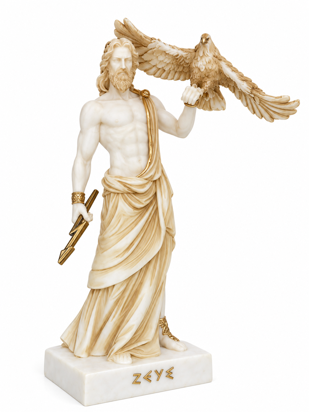 Zeus holding an eagle and thunder — image 4