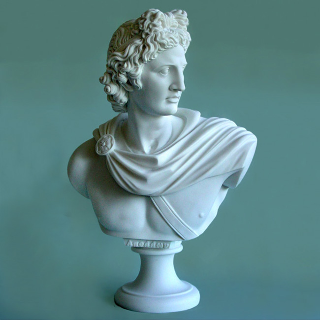 Apollo bust statue — image 2