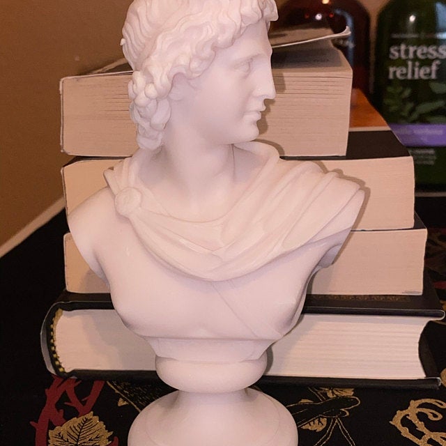 Apollo bust statue — image 6
