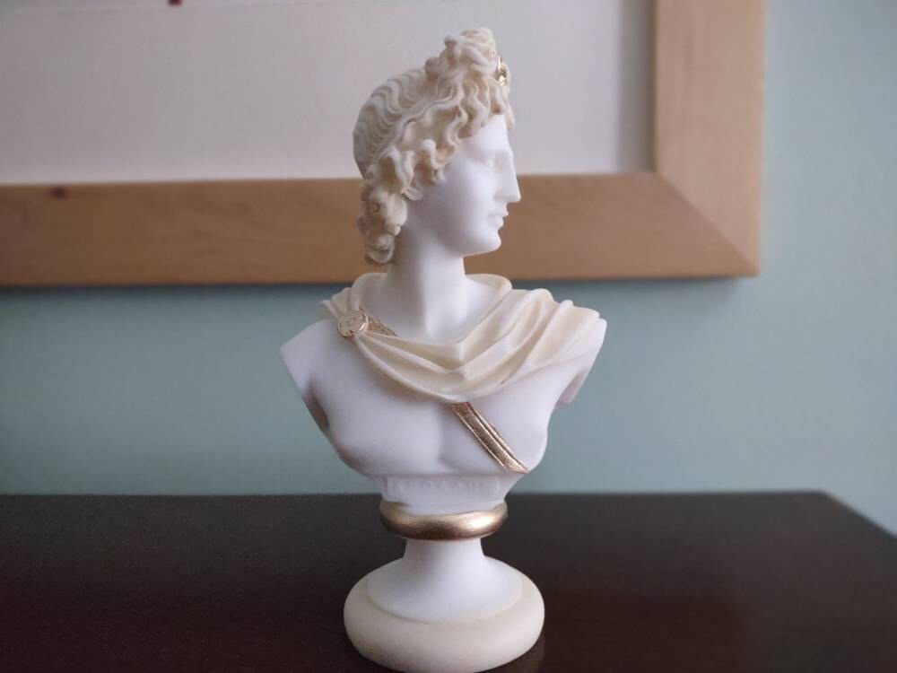 Apollo bust statue — image 9