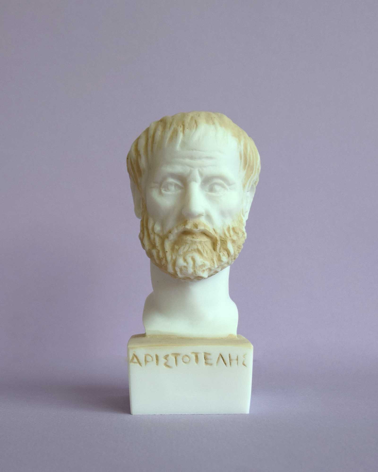 Aristotle bust statue