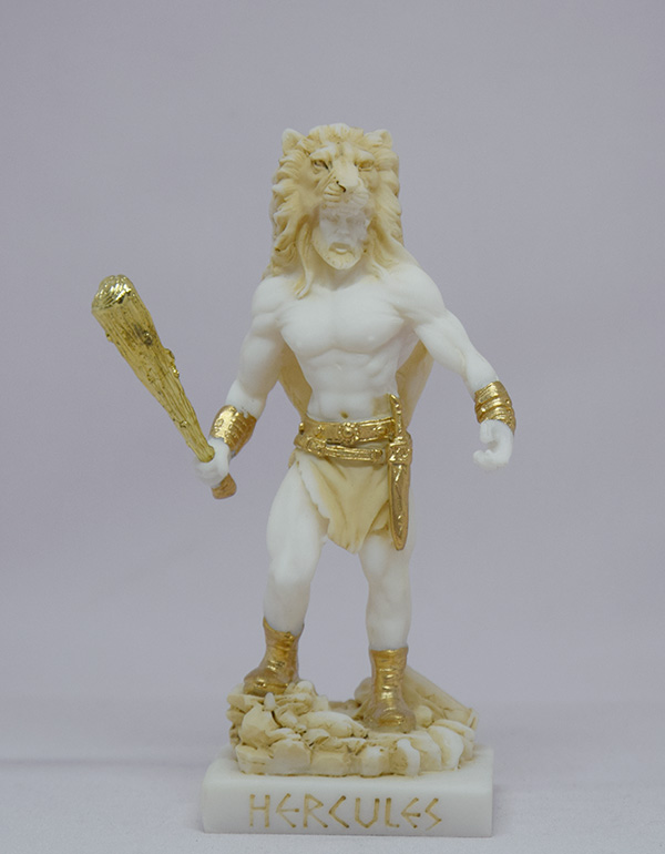 Hercules in a lion hat holds a bat — image 2