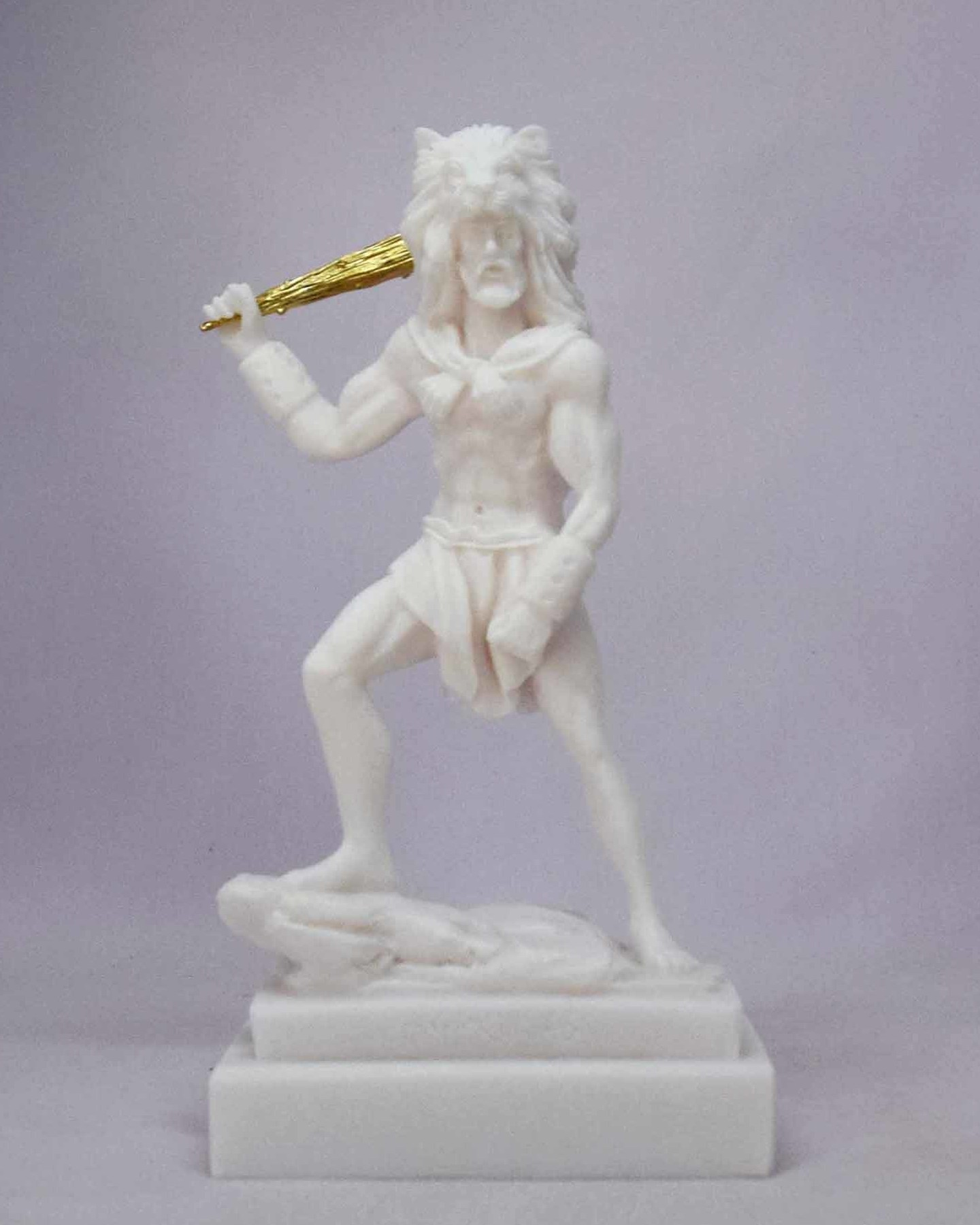 Hercules ready to fight with a bat wearing a lion's hat — image 3