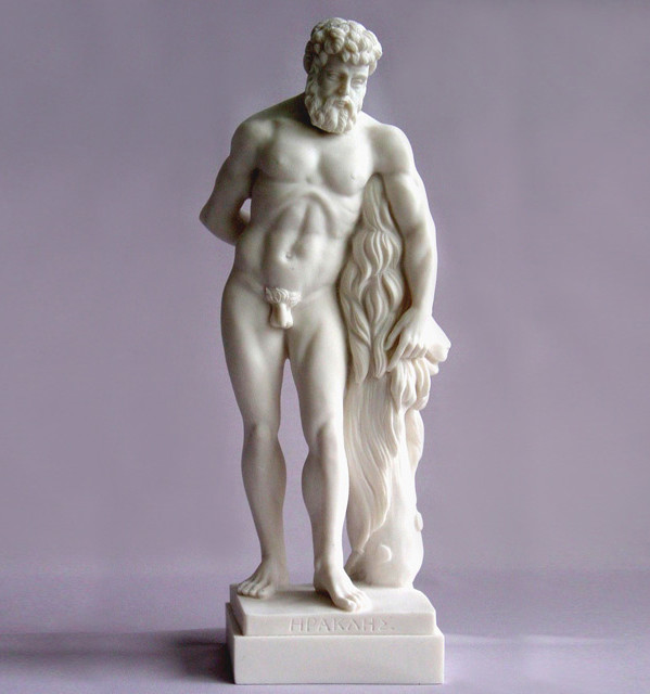 Hercules standing next to Nemea's dead Lion — image 2