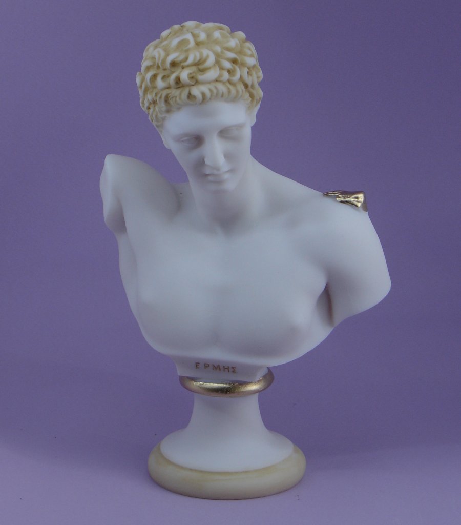 Hermes of Praxiteles bust statue — image 3