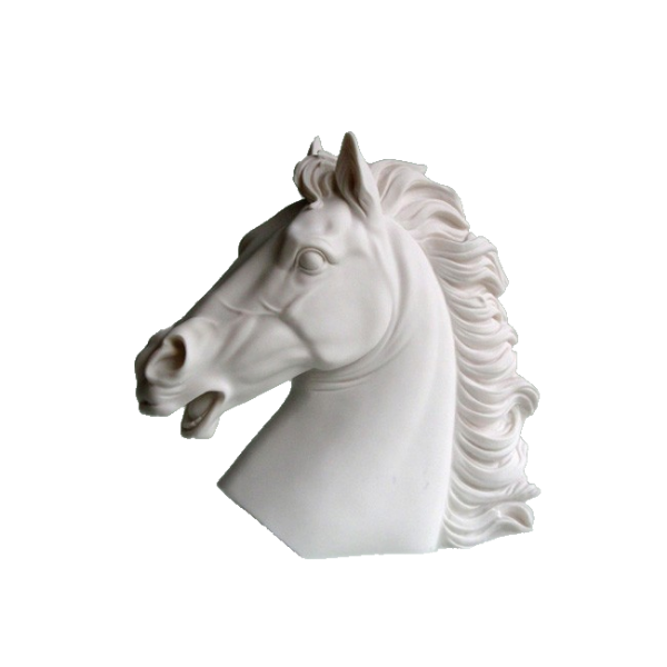 Horse statue bust — image 3