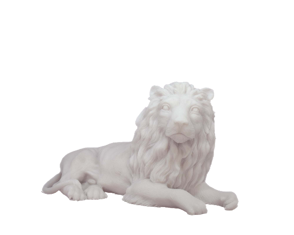 Lion lying down statue — image 3