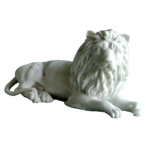 Lion lying down statue — image 4
