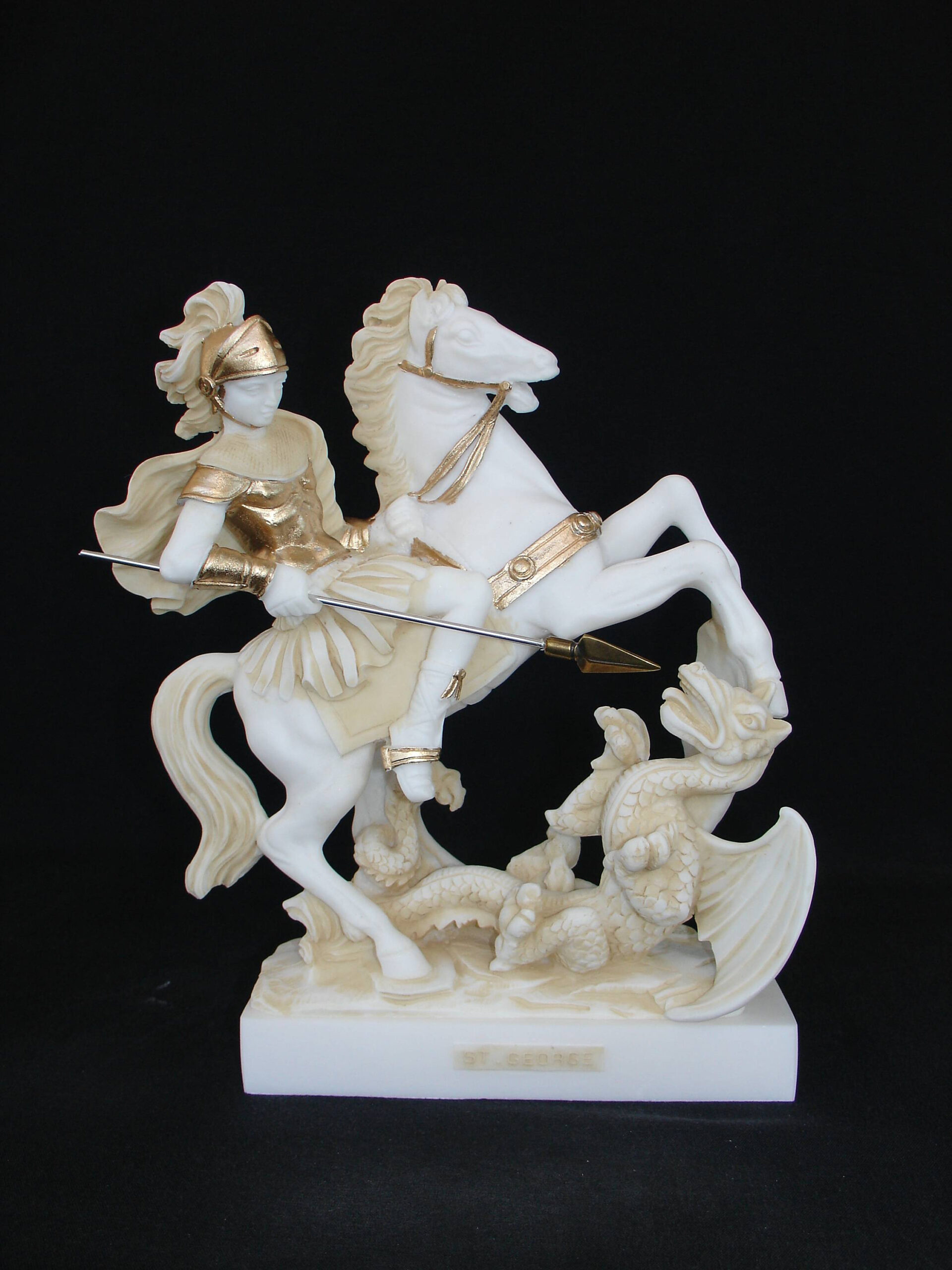 Saint George slays dragon statue — image 4