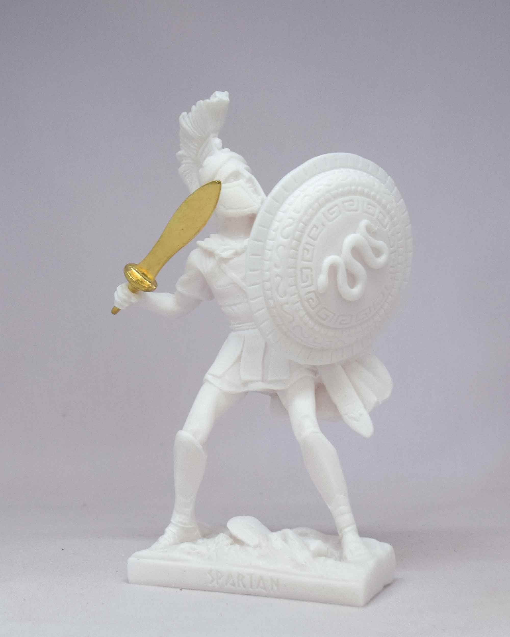 Spartan Warrior in defense holding sword and shield — image 3