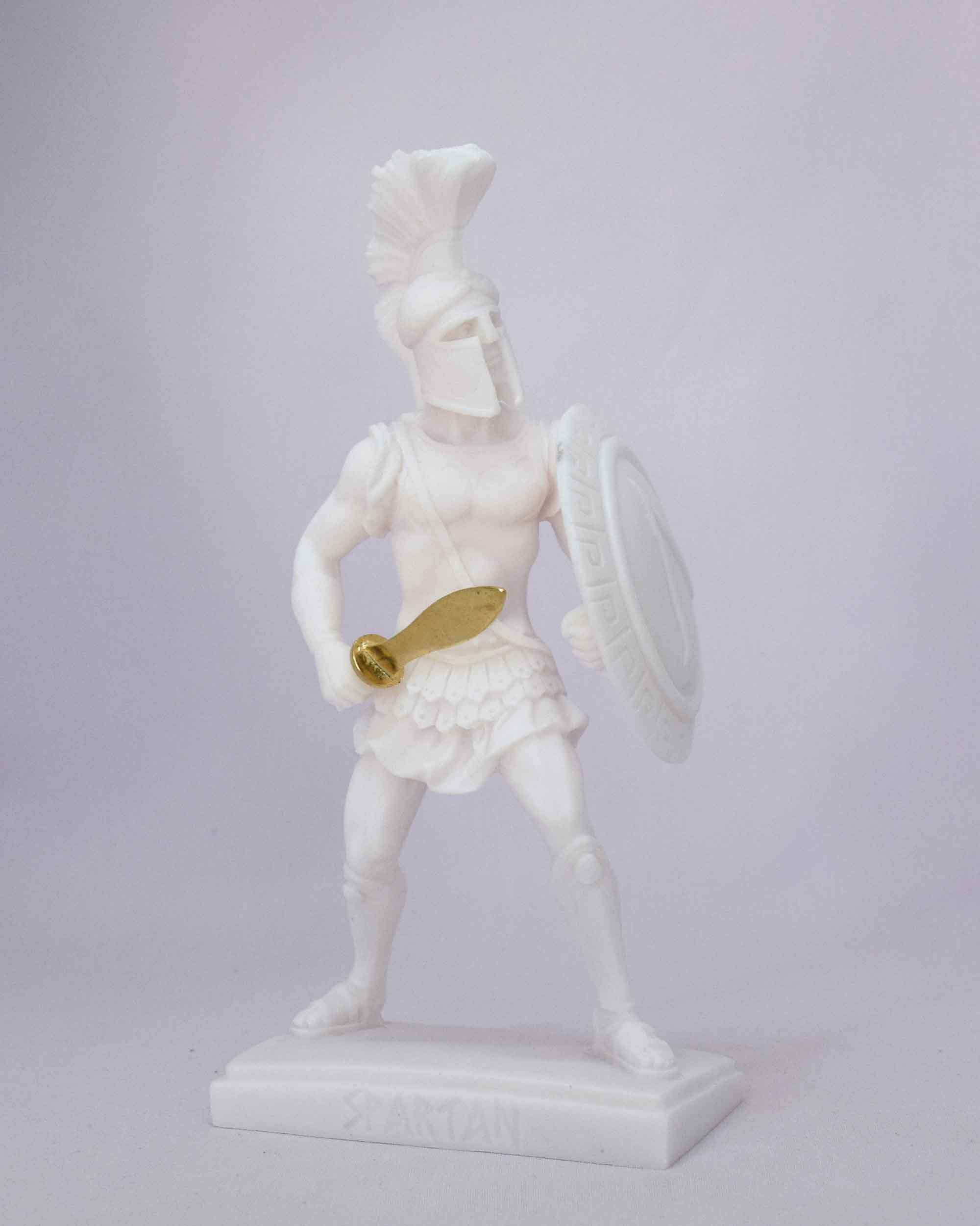 Spartan Warrior statue holding sword and shield — image 3