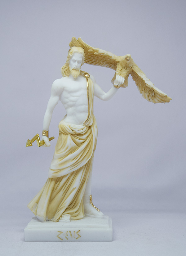 Zeus holding an eagle and thunder — image 2