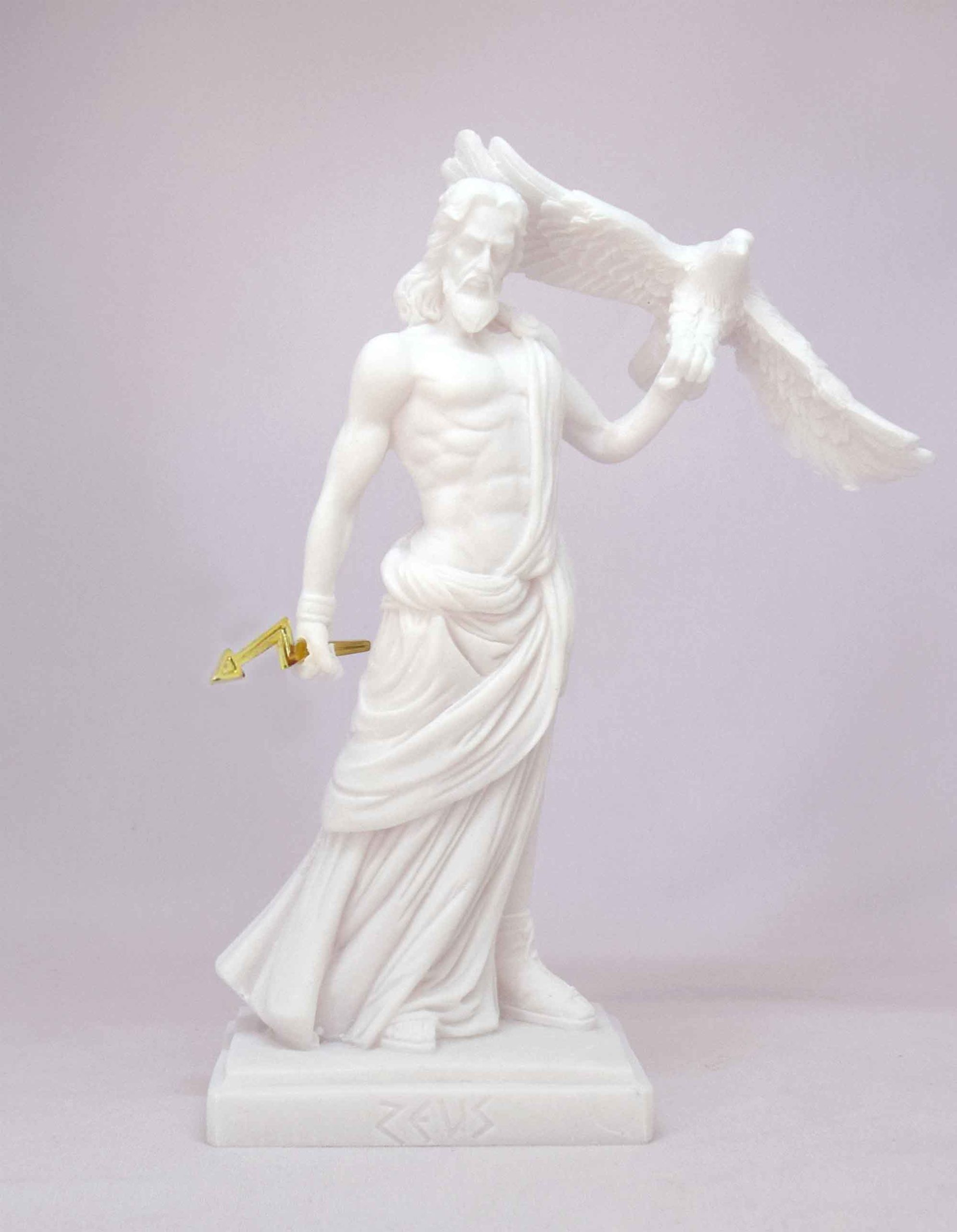 Zeus holding an eagle and thunder — image 3